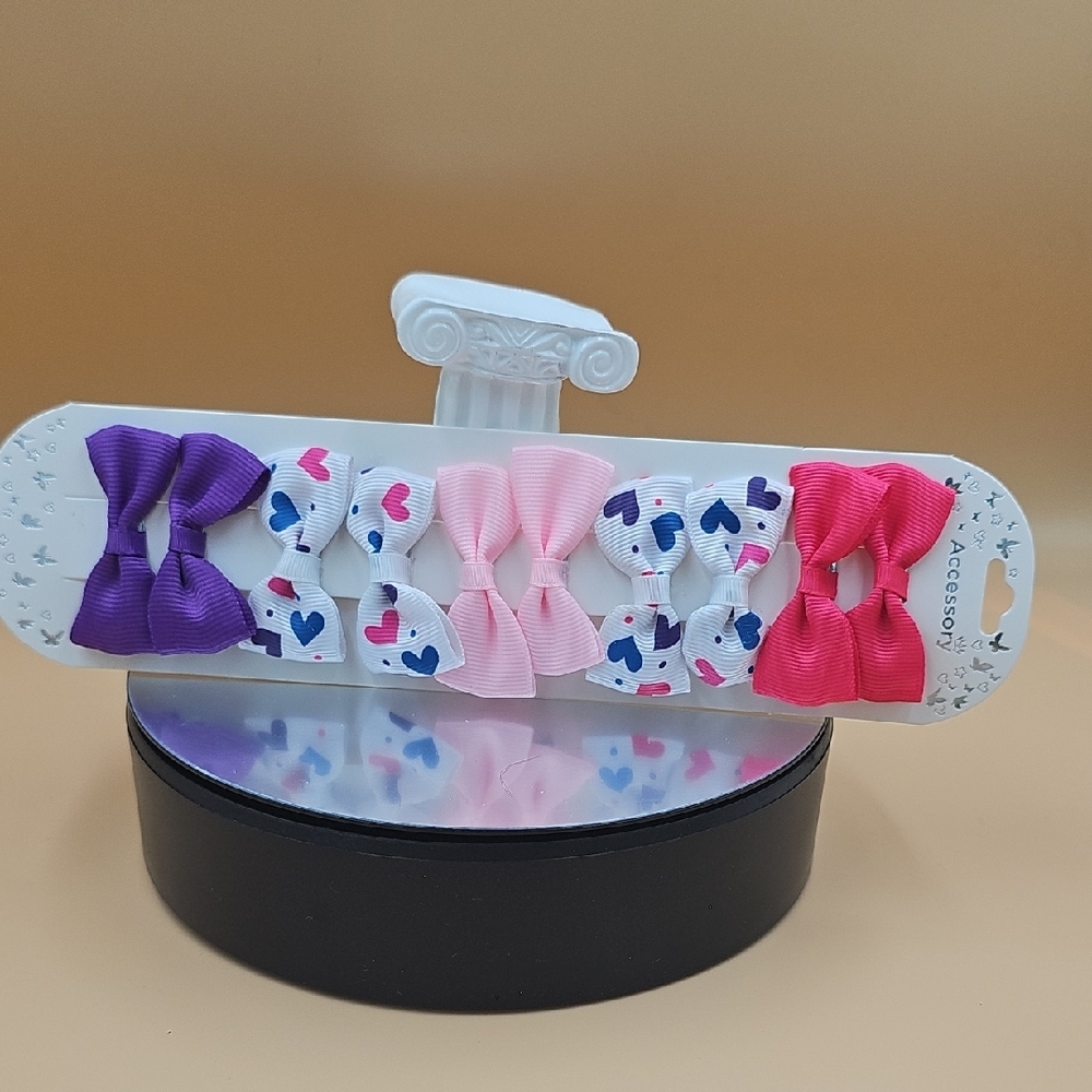Colorful Hair Bow Set - Picture 5 of 6